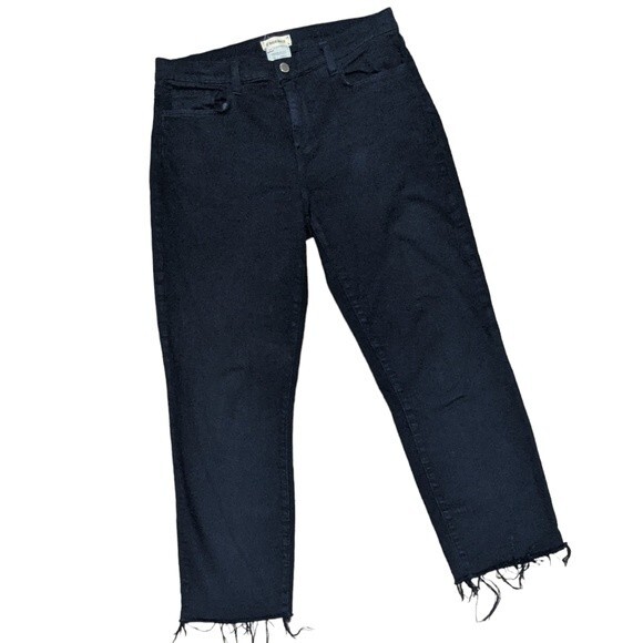 L'agence Sada jean in Oxford relaxed subtle stretch cropped raw hem size 29 - Picture 1 of 12